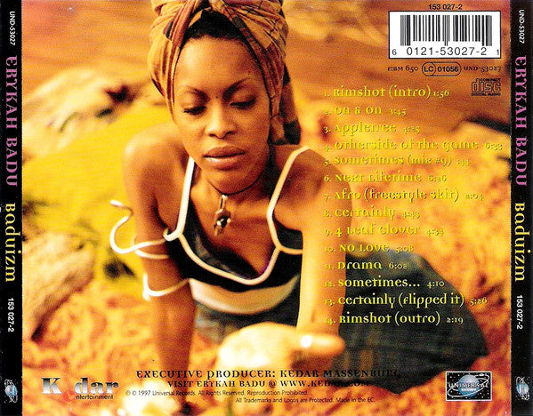 Erykah Badu : Baduizm (CD, Album, RE)