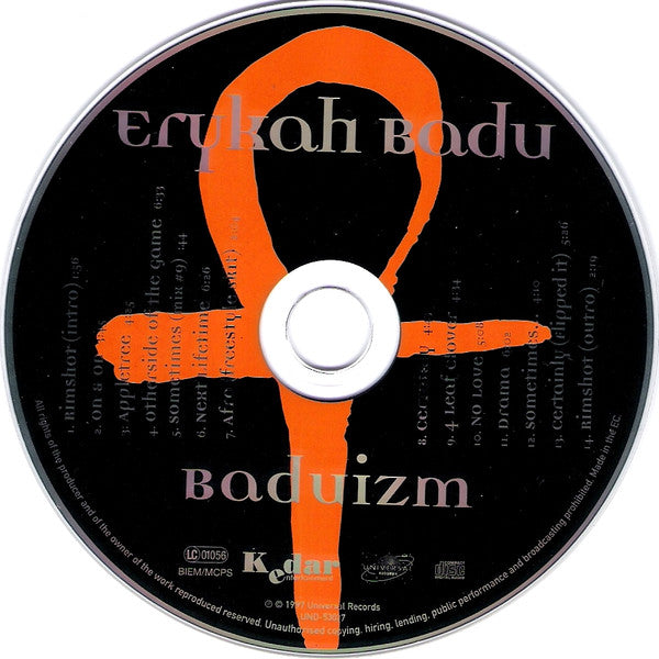 Erykah Badu : Baduizm (CD, Album, RE)