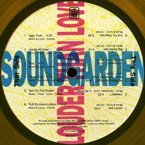 Soundgarden : Louder Than Love (LP, Album, Ltd, RE, RM, Ora)