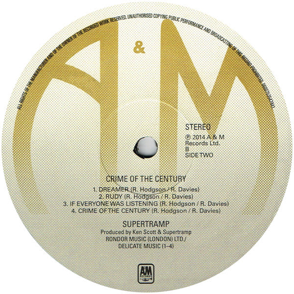 Supertramp : Crime Of The Century (LP, Album, RE, RP, 180)