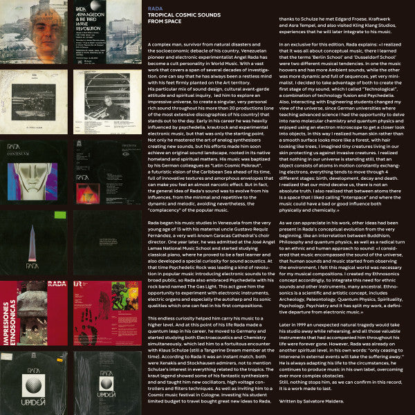 Angel Rada : Tropical Cosmic Sounds From Space (2xLP, Comp)