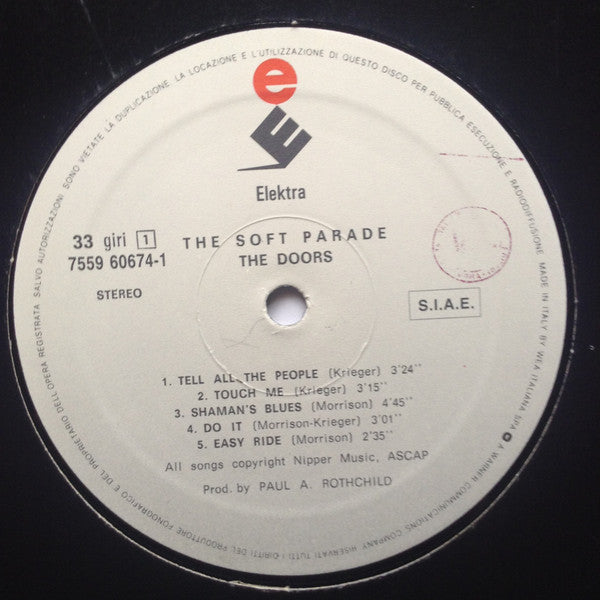 The Doors : The Soft Parade (LP, Album, RE, Gat)