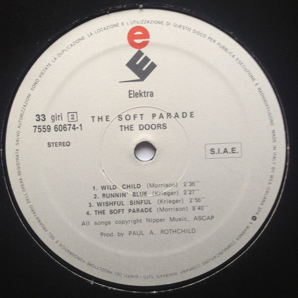 The Doors : The Soft Parade (LP, Album, RE, Gat)
