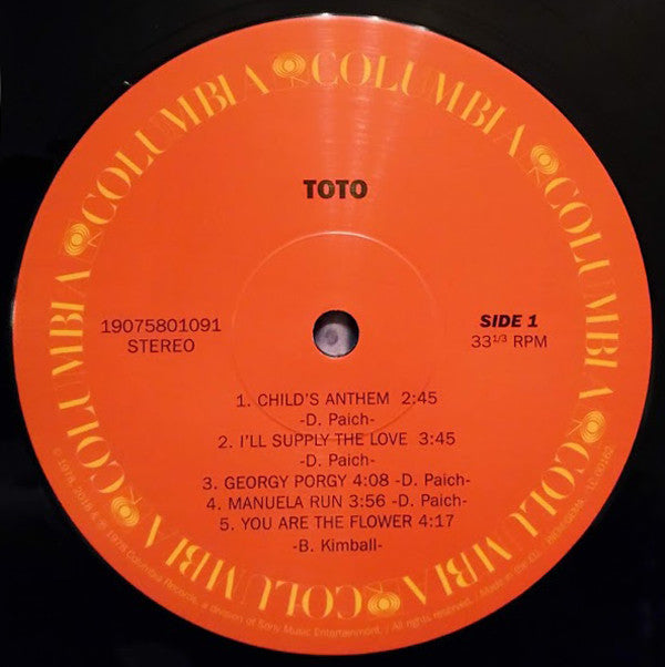 Toto : Toto (LP, Album, RE, RM)