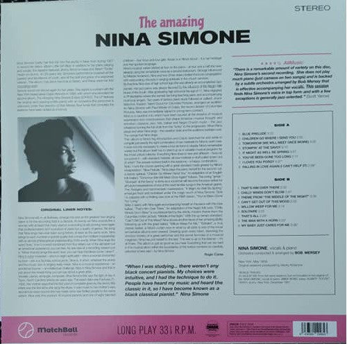 Nina Simone : The Amazing Nina Simone (LP, Album, Ltd, RE, 180)