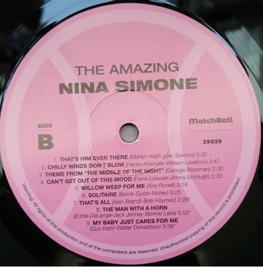 Nina Simone : The Amazing Nina Simone (LP, Album, Ltd, RE, 180)
