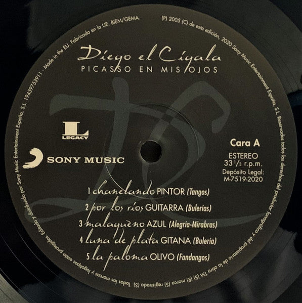 Diego "El Cigala" : Picasso En Mis Ojos (LP, Album, RE, Gat)