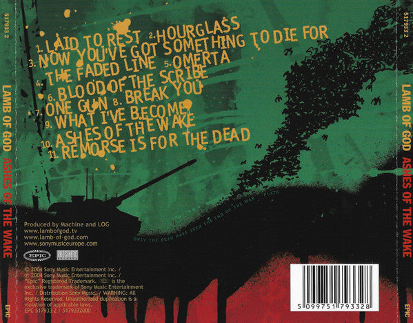 Lamb Of God : Ashes Of The Wake (CD, Album, Enh, RE)