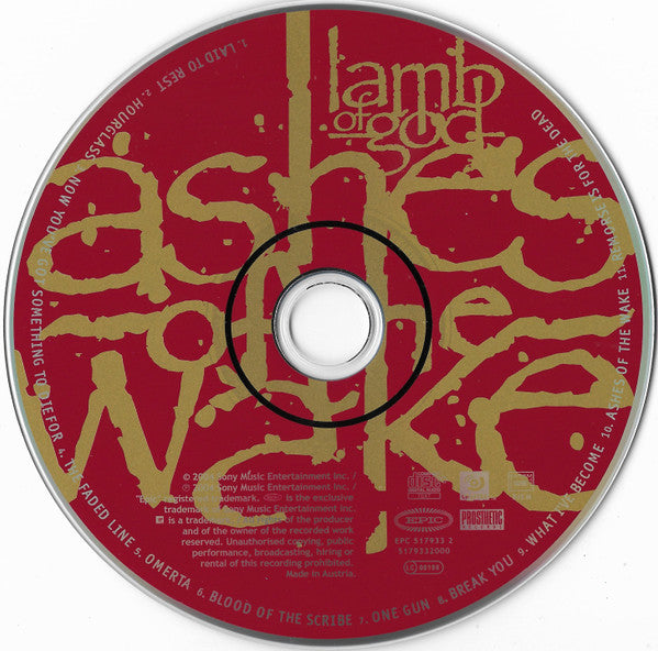 Lamb Of God : Ashes Of The Wake (CD, Album, Enh, RE)