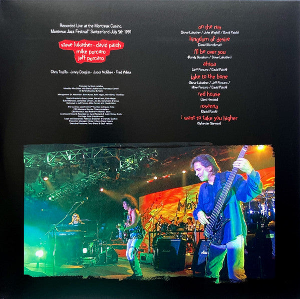 Toto : Live At Montreux 1991 (2xLP, Album, Ltd, RE, 180)