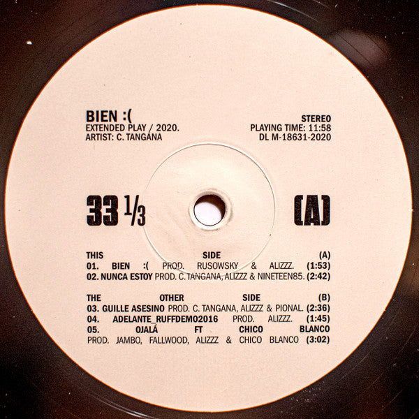 C. Tangana : Bien:( (12", EP, RSD)