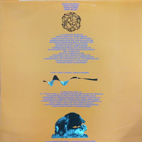 Soda Stereo : Canción Animal (LP, Album, RE)