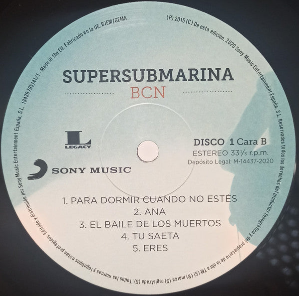 Supersubmarina : BCN (3xLP, Album, RE)