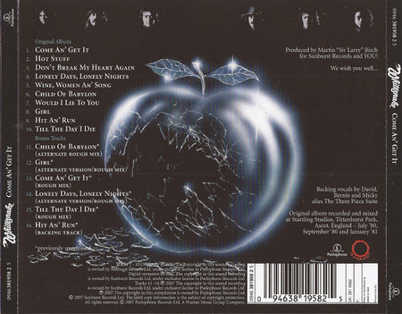 Whitesnake : Come An' Get It (CD, Album, RE, RM)