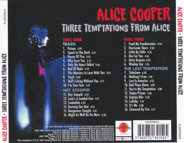 Alice Cooper (2) : Three Temptations From Alice (CD, Comp)
