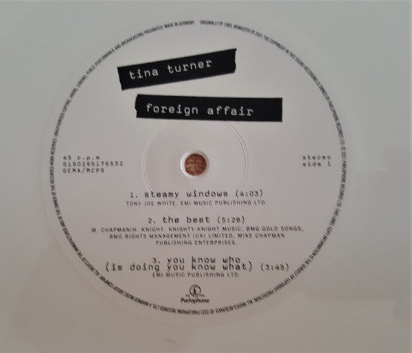 Tina Turner : Foreign Affair (2xLP, Album, RE, RM, Whi)
