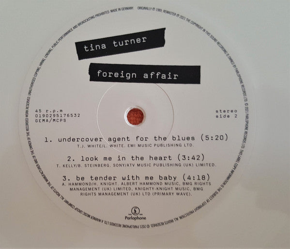 Tina Turner : Foreign Affair (2xLP, Album, RE, RM, Whi)