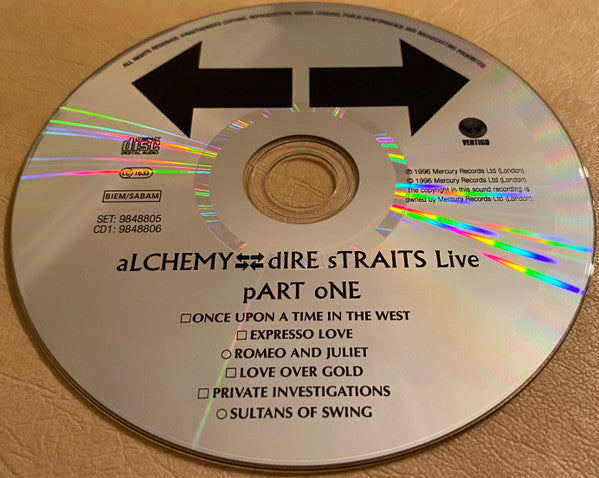 Dire Straits : Alchemy - Dire Straits Live (2xCD, Album, RE, RM, Son)