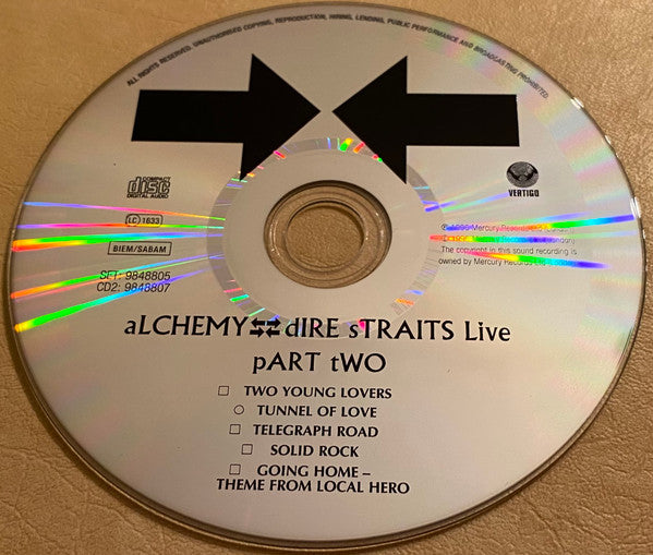Dire Straits : Alchemy - Dire Straits Live (2xCD, Album, RE, RM, Son)