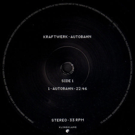 Kraftwerk : Autobahn (LP, Album, RE, RM, 180)