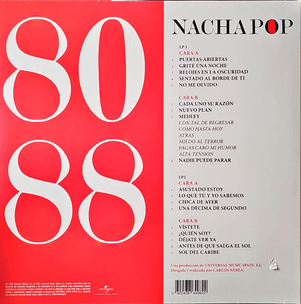 Nacha Pop : Nacha Pop 80 88 (2xLP, Album, RE, RM)