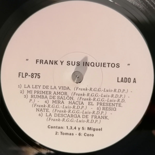 Frank Y Sus Inquietos : Frank Y Sus Inquietos (LP, Album, RE)
