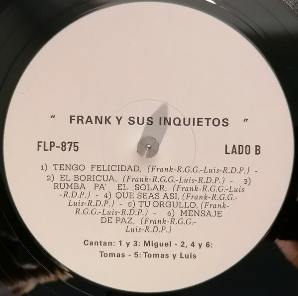 Frank Y Sus Inquietos : Frank Y Sus Inquietos (LP, Album, RE)