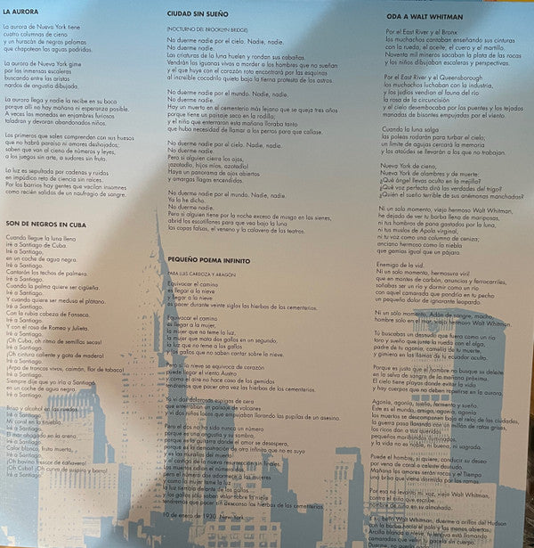 Various : Poetas En Nueva York (LP, Comp, RE)