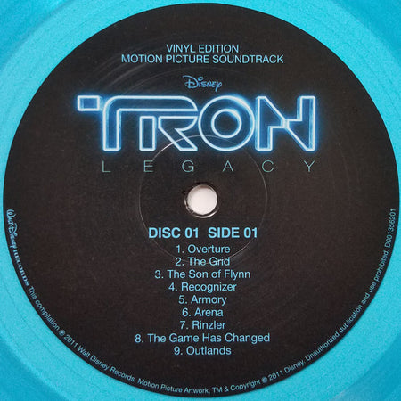 Daft Punk : TRON: Legacy (Vinyl Edition Motion Picture Soundtrack) (LP, Blu + LP, Cle + Album, Ltd, RE, RP)
