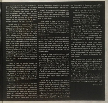 Green Day : BBC Sessions (2xLP, Comp, Cle)