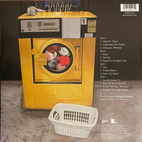 Shakira : Laundry Service (2xLP, Album, RE, Yel)