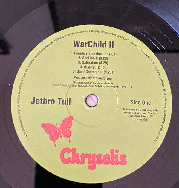 Jethro Tull : WarChild II (LP, Album)
