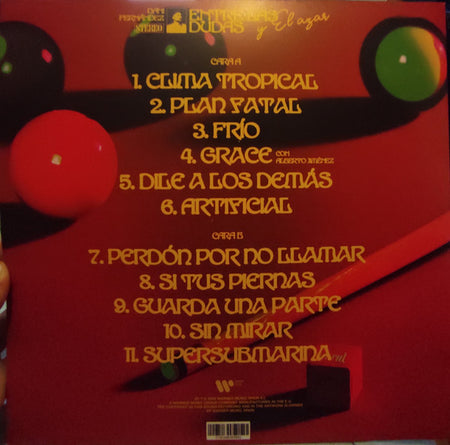Dani Fernández (5) : Entre Las Dudas Y El Azar (LP, Album, Ltd)
