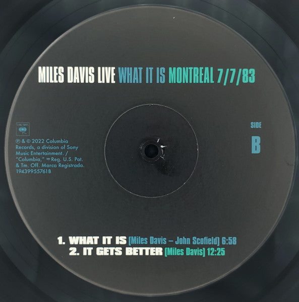 Miles Davis : Miles Davis Live What It Is Montreal 7/7/83 (2xLP, RSD, Gat)