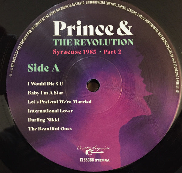 Prince And The Revolution : Syracuse 1985 Part 2 (LP, RE, Unofficial, 180)