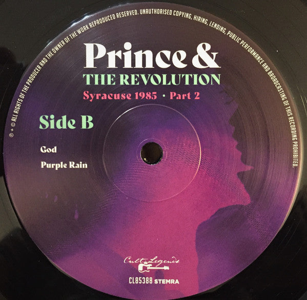 Prince And The Revolution : Syracuse 1985 Part 2 (LP, RE, Unofficial, 180)