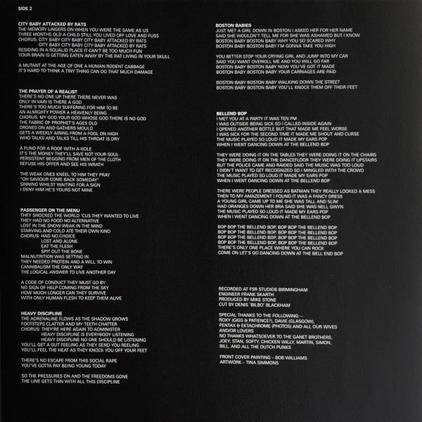 Charged G.B.H* : City Baby Attacked By Rats (LP, Album, RSD, Ltd, RE, Lim)