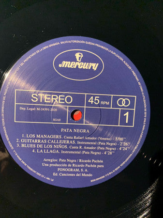 Pata Negra : Pata Negra  (LP, Album, RE)
