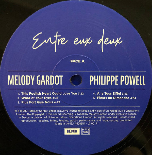 Melody Gardot, Philippe Baden Powell : Entre Eux Deux (LP, Album, Gat)
