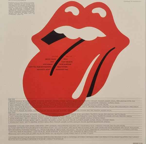 The Rolling Stones : Sticky Fingers  (LP, Album, RE, RM, 180)