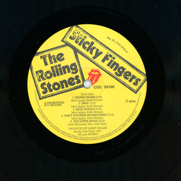 The Rolling Stones : Sticky Fingers  (LP, Album, RE, RM, 180)
