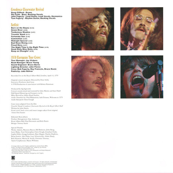 Creedence Clearwater Revival : At The Royal Albert Hall (April 14, 1970) (LP, Album)