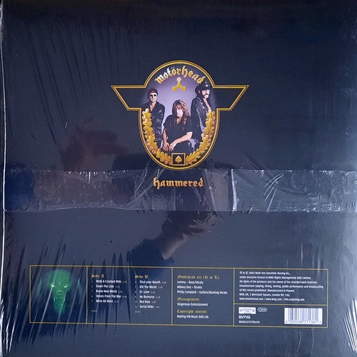 Motörhead : Hammered (LP, Album, Ltd, RE, Yel)