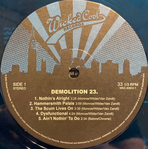 Demolition 23. : Demolition 23. (LP, Album, RE, RM, Blu)