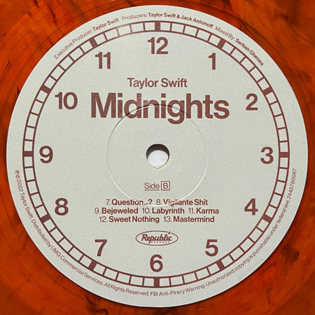 Taylor Swift : Midnights (LP, Album, S/Edition, Ora)