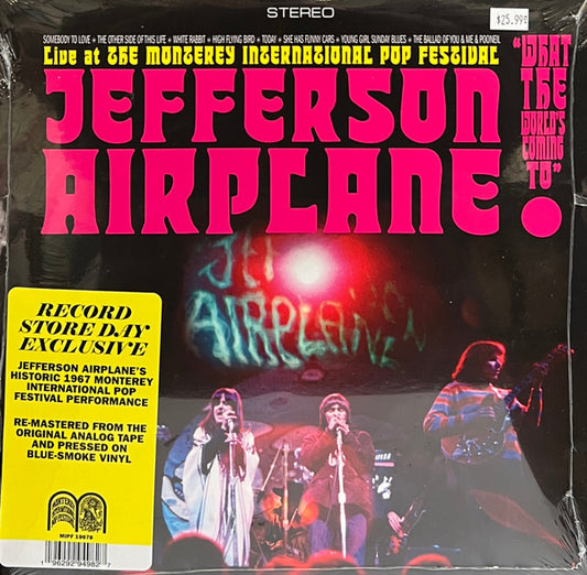 Jefferson Airplane : "What The World's Coming To": Live At The Monterey International Pop Festival (LP, Album, RSD, RM, Blu)