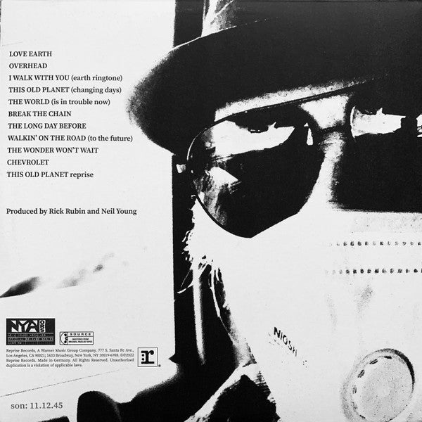 Neil Young With Crazy Horse : World Record (LP + LP, S/Sided, Etch + Album)