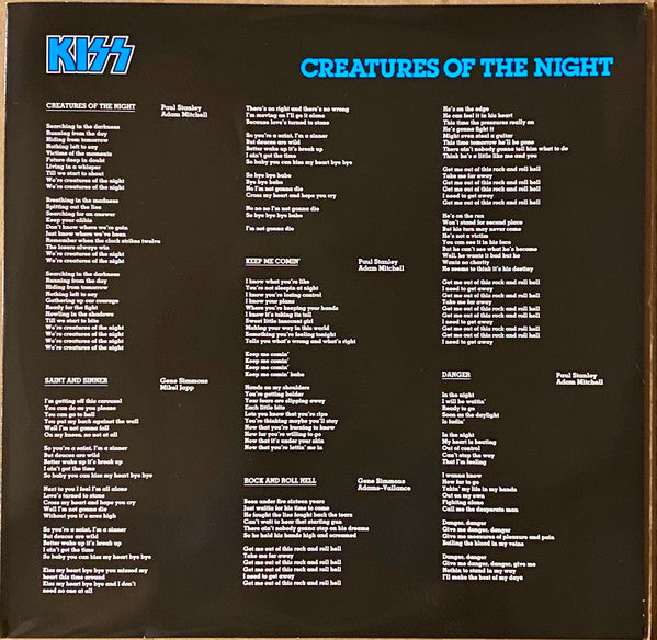 Kiss - Creatures Of The Night (LP) (Mint (M)) – Quiosco Morrison