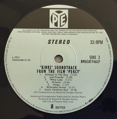 The Kinks : Percy (LP, Album, RE, RM, 50t)