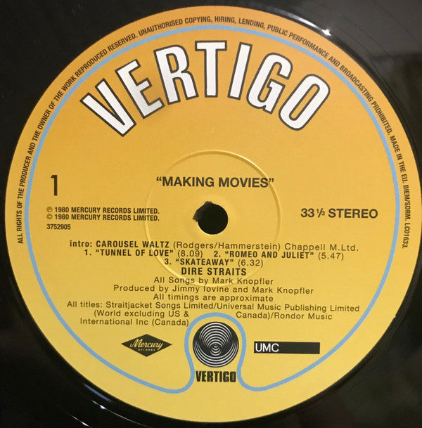 Dire Straits : Making Movies (LP, Album, RE)